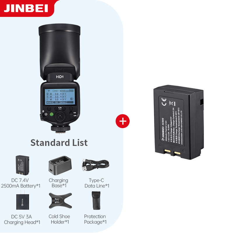 Photography Lighting For Outdoors - JINBEI HD-1 Flash per Fotocamera con