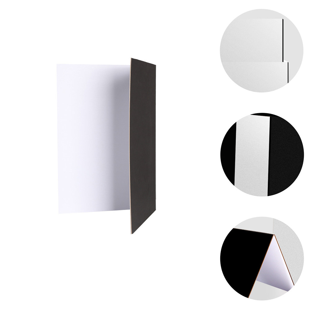 Photography Lighting White Background - Pannello Riflettente Pieghevole Bianco e Nero