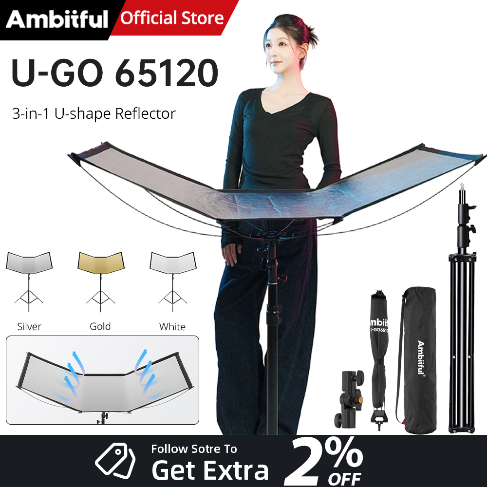Photography Types Of Lighting - AMBITFUL Kit riflettore diffusore di luce