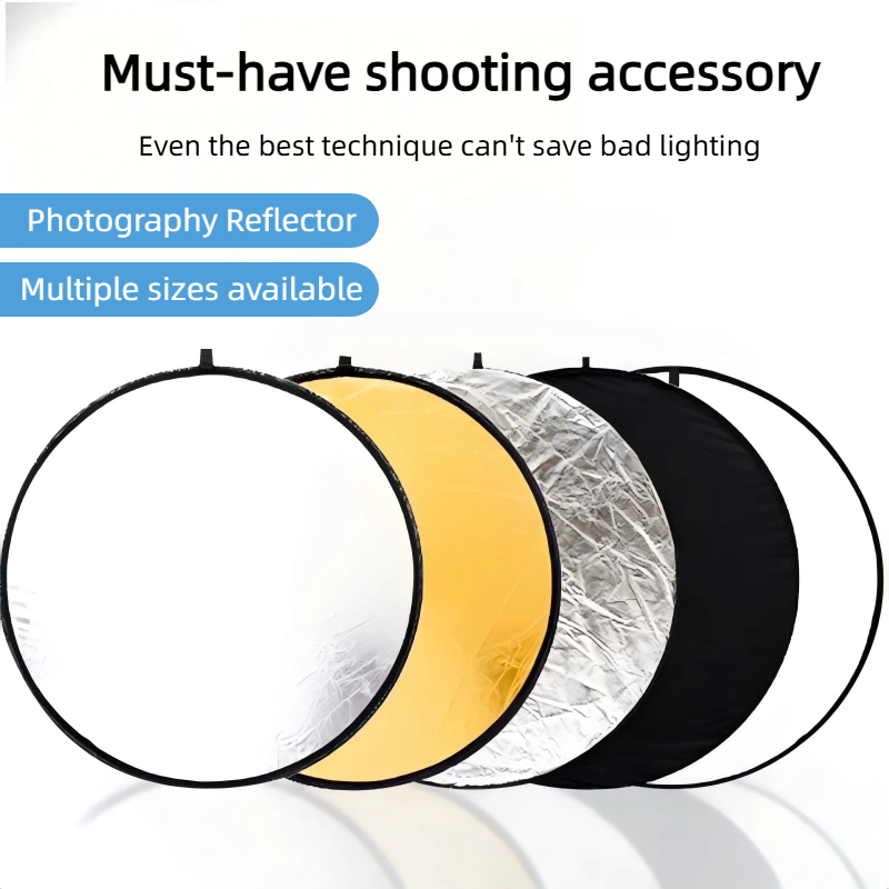 Photography Lighting For Portraits - Pannello Riflettente Bifacciale Oro e Argento