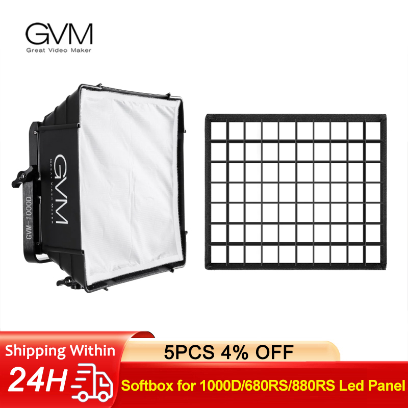 Video Light Panel Led - Diffusore Softbox GVM per Luci Video
