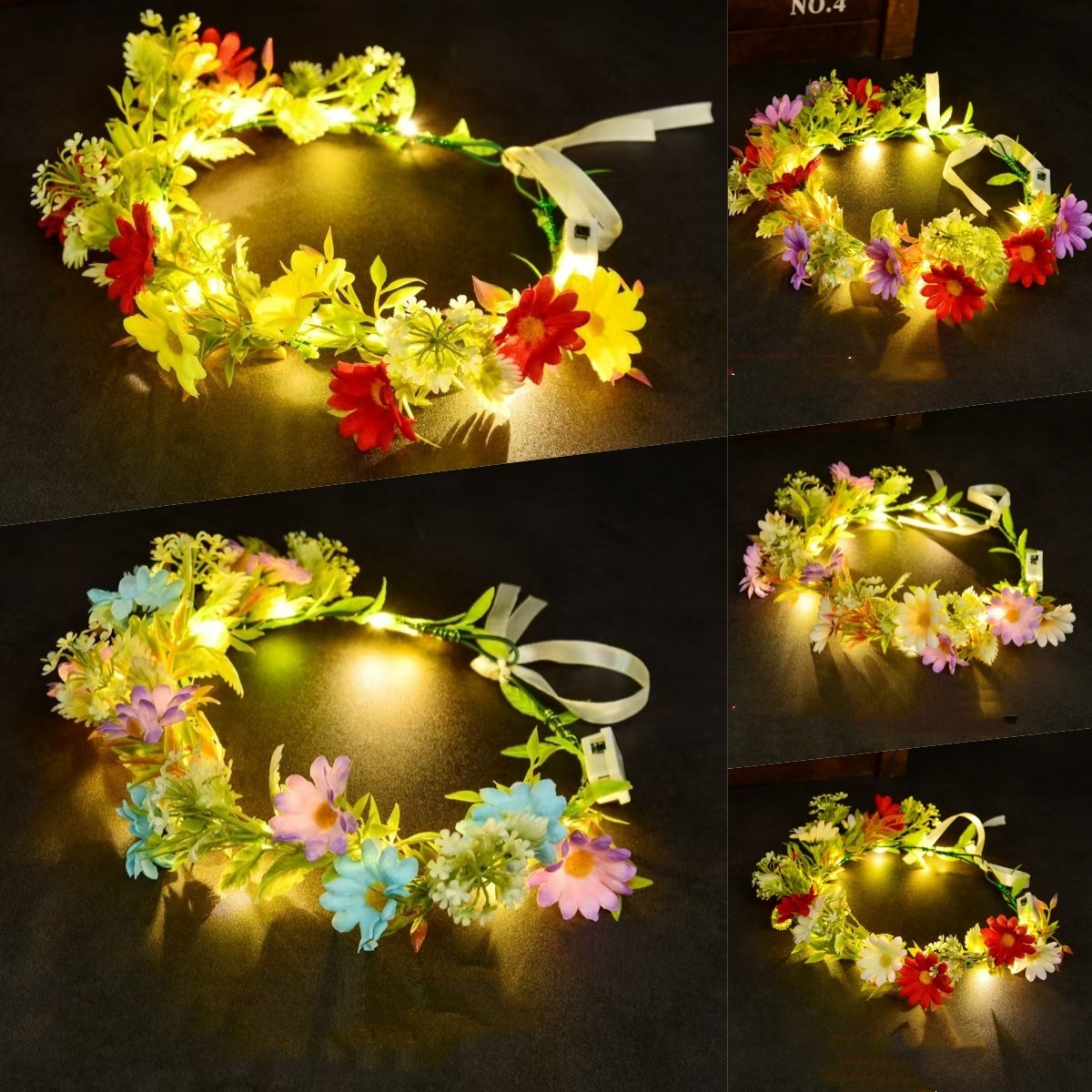 Photography Lighting Equipment - Corona di fiori luminosa a LED,