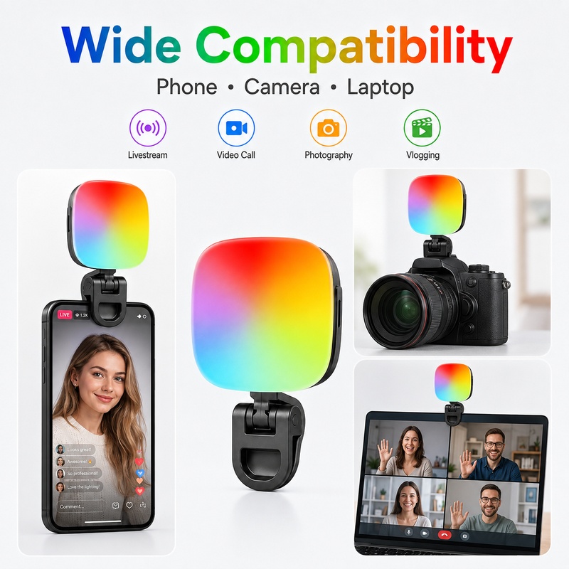 Photography Lighting For Outdoors - Luce LED RGB Portatile per Fotografia,