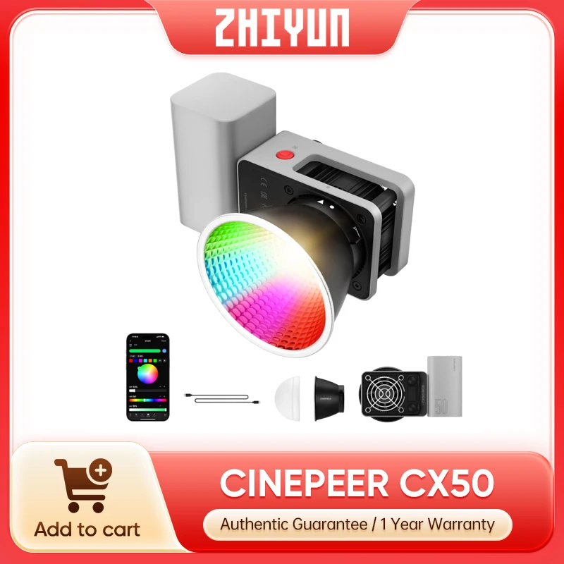 Luce video RGB Zhiyun CINEPEER - Photography Lighting App recensione e prezzo
