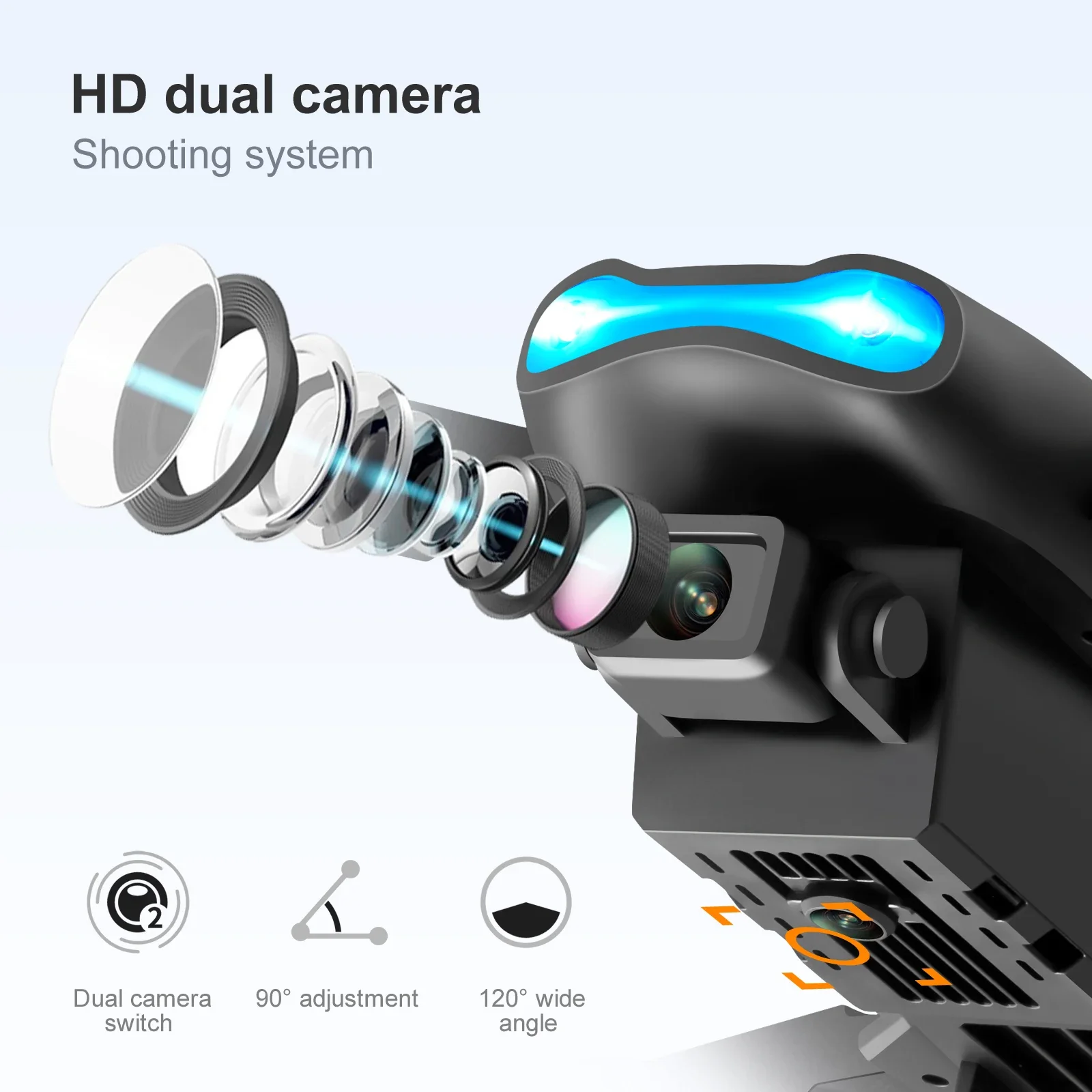 Drone K3 E99PRO con doppia tel - Photography Lighting App recensione e prezzo
