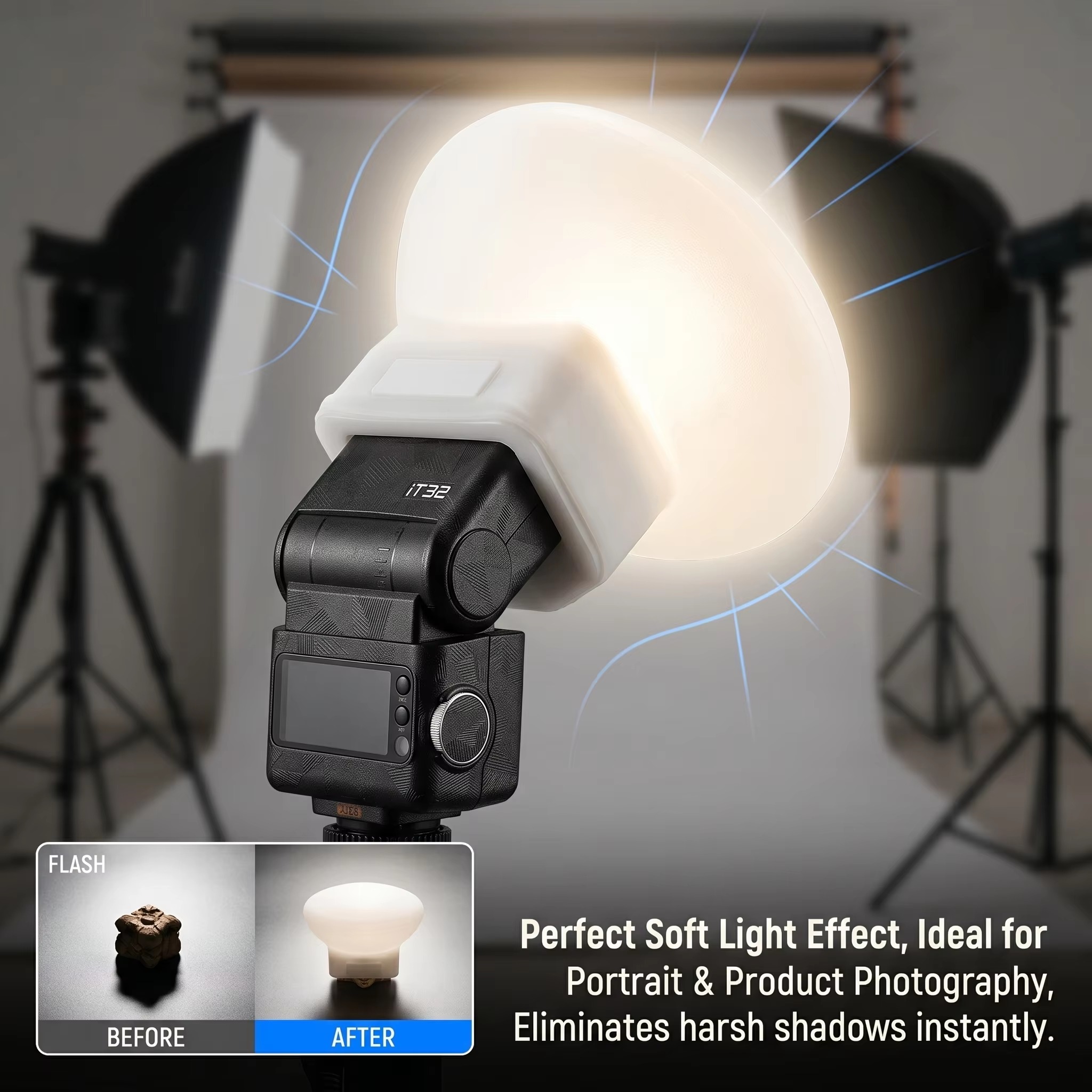 Copertura diffusore flash in s - Photography Lighting No Shadows recensione e prezzo