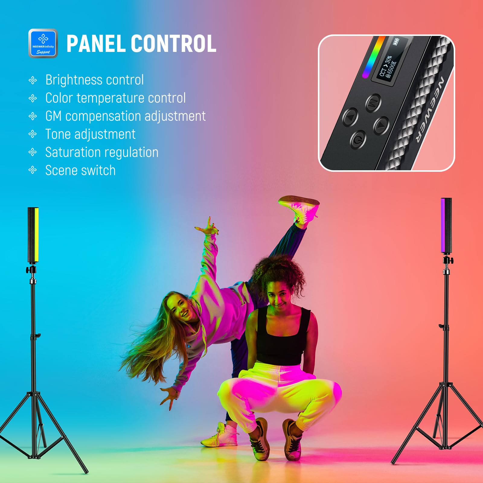 NEEWER Bacchetta luminosa RGB  - Photography Lighting App recensione e prezzo
