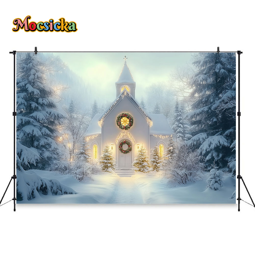 Mocsicka White Christmas Churc - Photography Lighting White Background recensione e prezzo