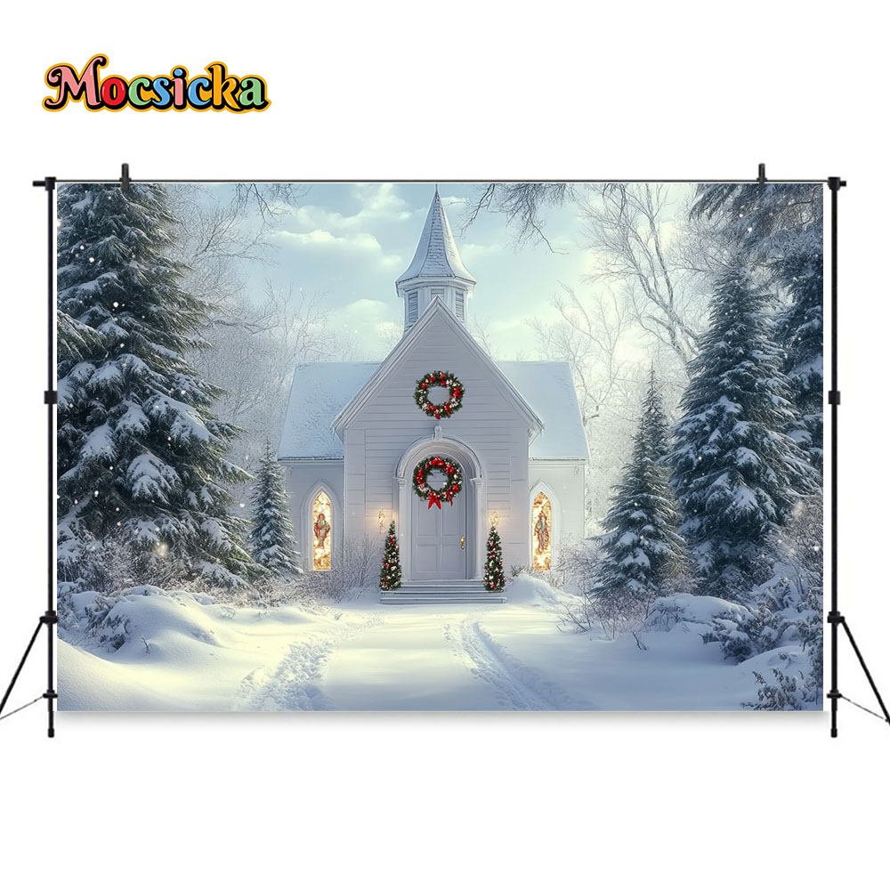 Mocsicka White Christmas Churc - Photography Lighting White Background recensione e prezzo