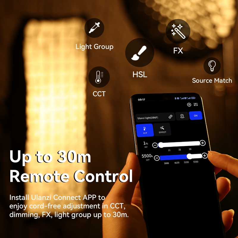 Ulanzi VL-200Bi Luce Video COB - Photography Lighting App recensione e prezzo