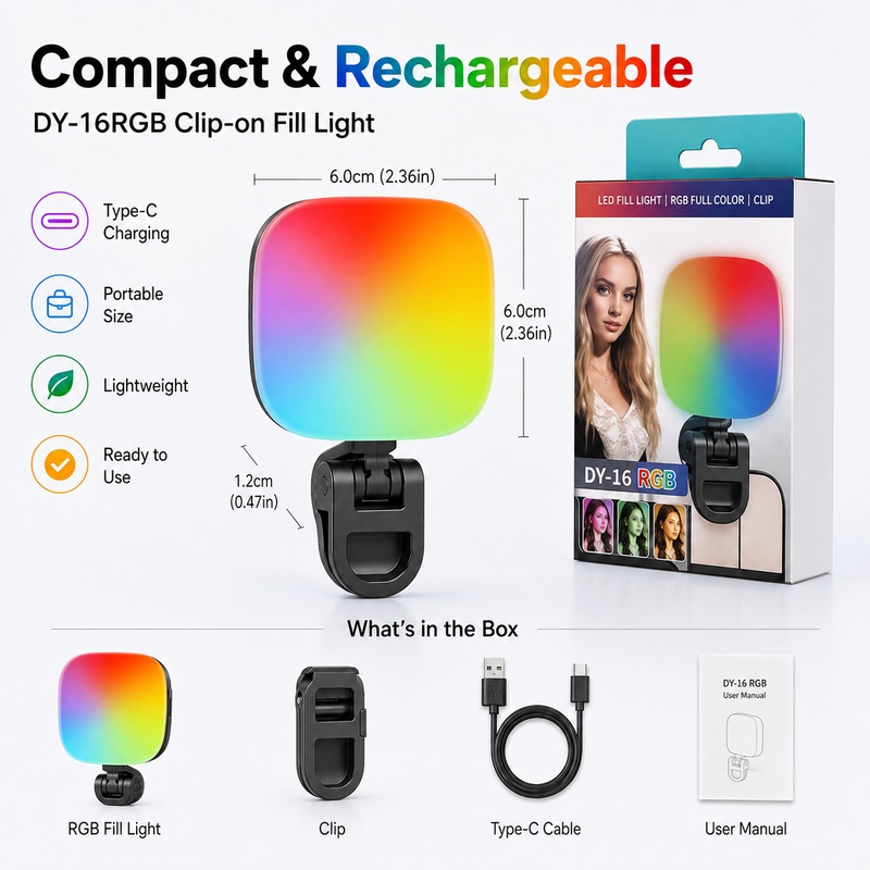Luce LED RGB Portatile per Fot - Photography Lighting For Outdoors recensione e prezzo
