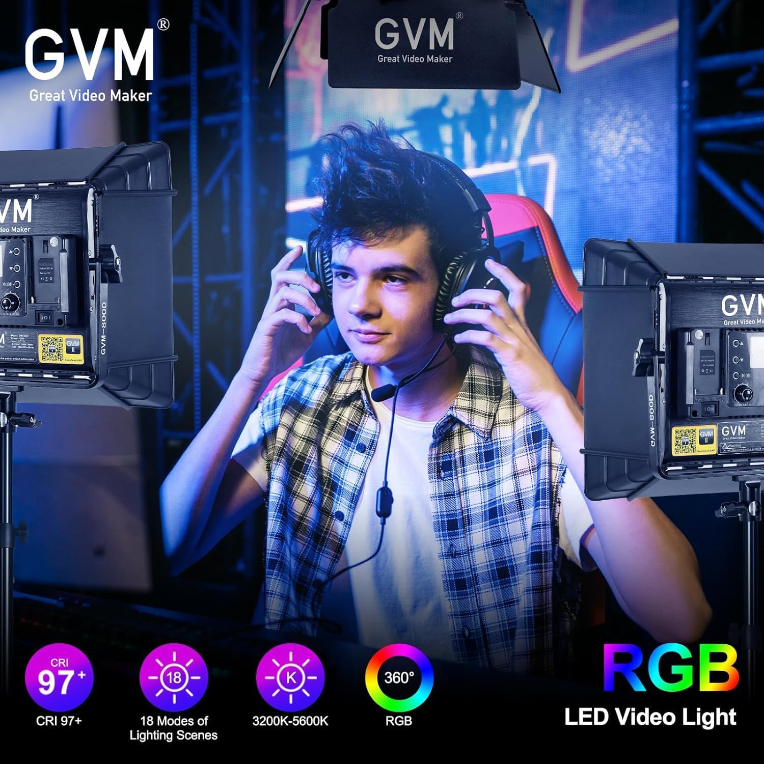 Kit di Illuminazione Video LED - Photography Lighting App recensione e prezzo