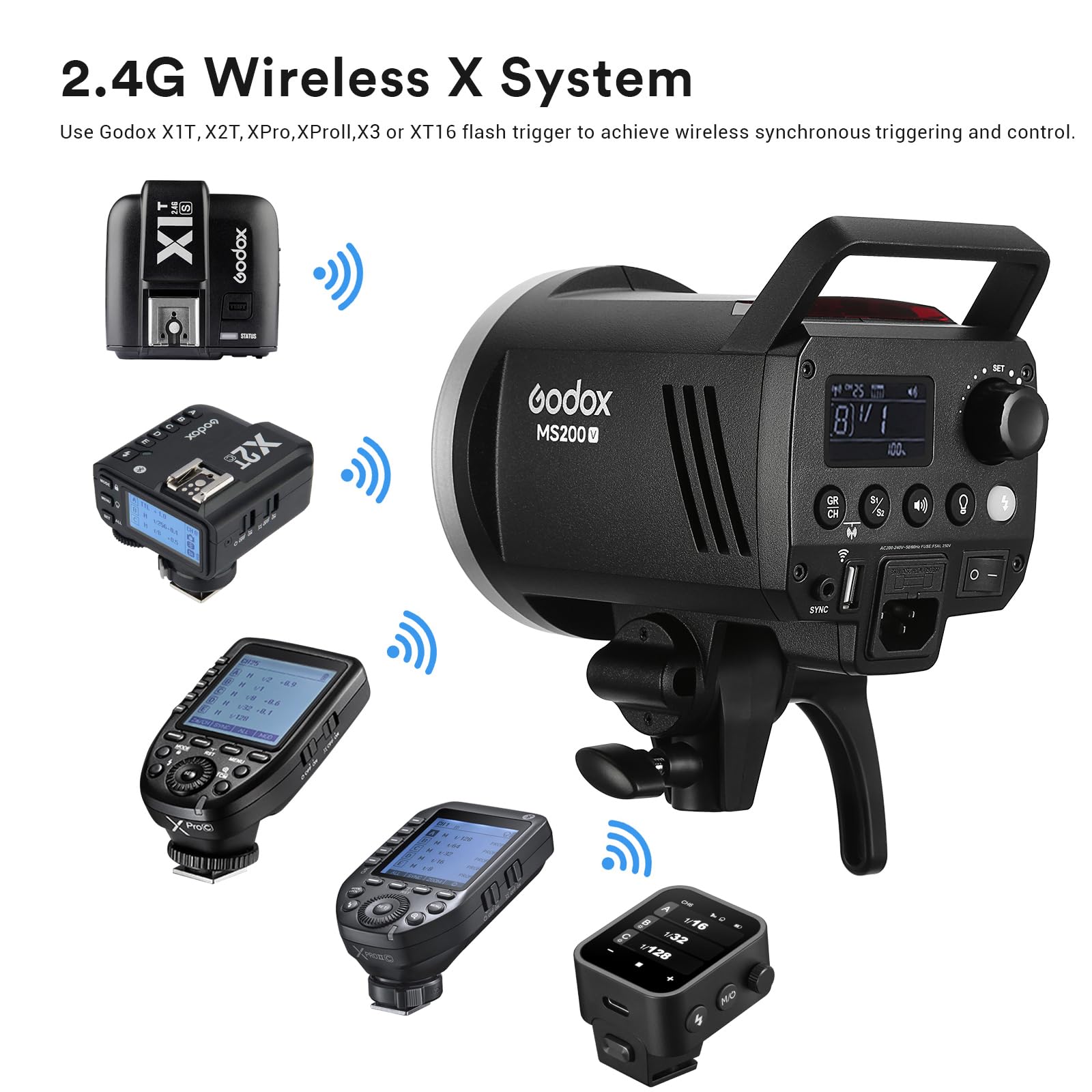 Godox MS200V Studio Strobe Fla - Photography Lighting For Portraits recensione e prezzo