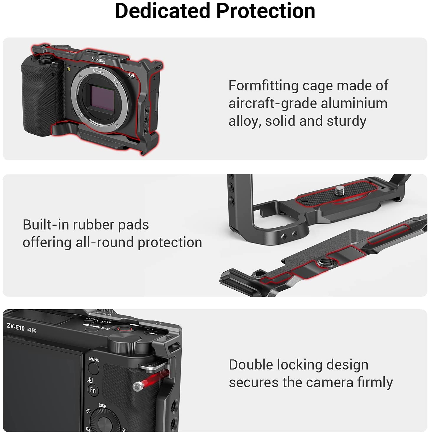 SmallRig per Sony ZVE10 gabbia - Sony Camera Zv-E10 recensione e prezzo