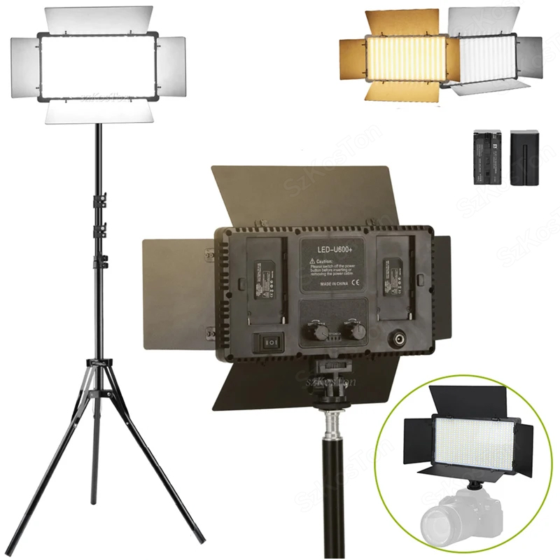 U800 U600 LED Photo Studio Vid - Video Light Panel Led recensione e prezzo